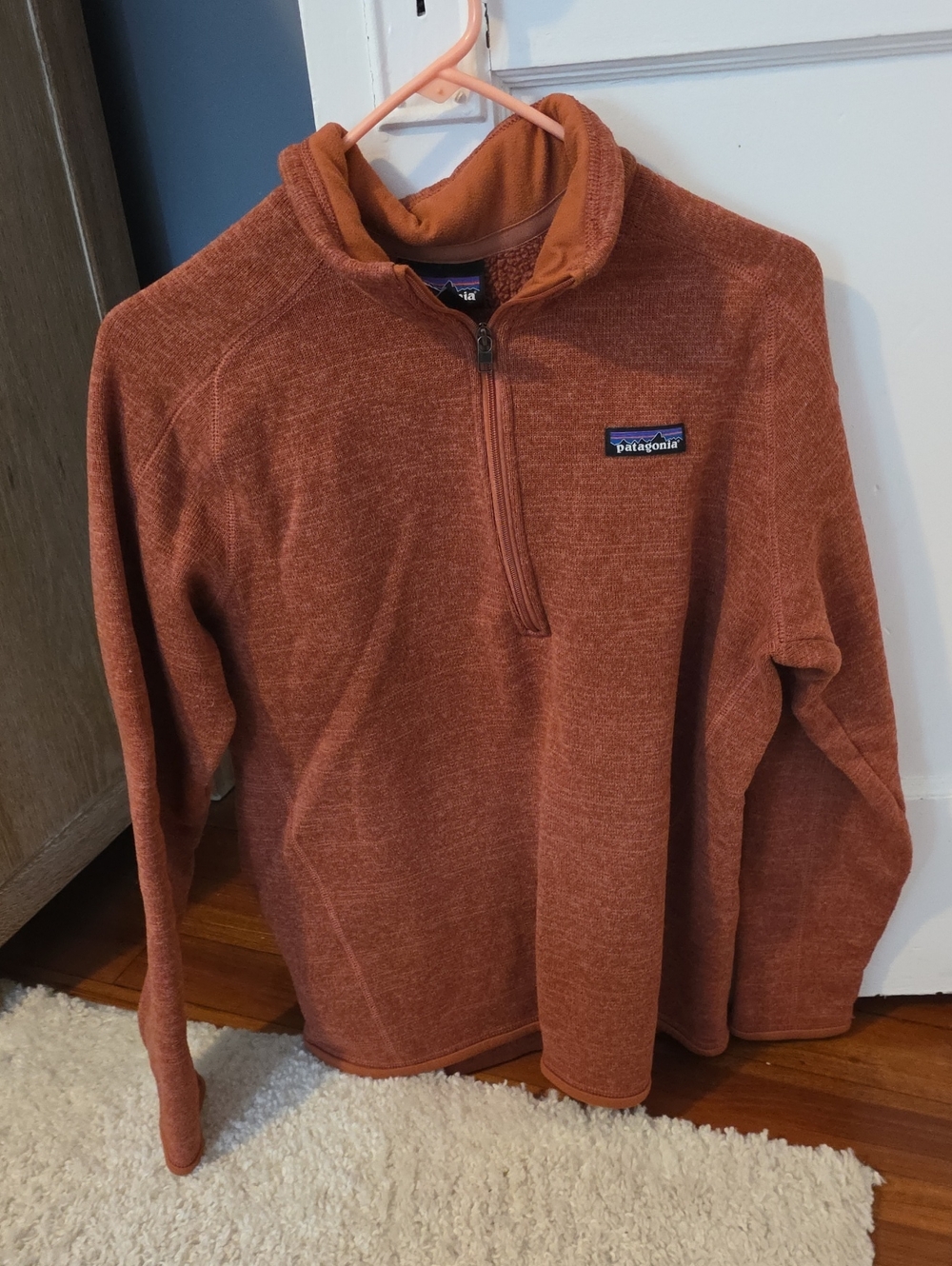 Patagonia Men's Half-Zip Fleece Pullover - Rust Orange